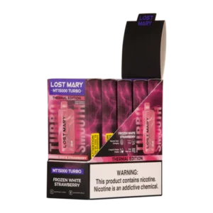 Frozen White Strawberry Lost Mary MT15000 Turbo